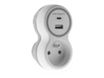 Zenitech - Multiprise 1 Prise + 2 Chargeurs USB A+C - 16A +2.1A - Blanc