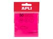 APLI - Transparent notes - 75 x 75 mm - 50 hojas - rosa fluorescente
