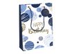 Clairefontaine Excellia - Sac cadeau - 26,5 x 14 x 33 cm - joyeux anniversaire - bleu