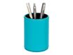 Quo Vadis Satiny - Pot à crayons - 7,5 x 10 cm - peau de vache - bleu canard