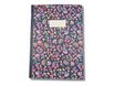 Blue Art Grenadine Heart - Carnet de notes ligné A5 - 96 pages - jardin fleuri