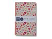 Blue Art Grenadine Heart - Lot de 2 carnets de notes lignés - 9 x 14 cm - 64 pages - jolis cœurs