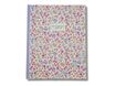 Blue Art Grenadine Heart - Carnet de notes uni - 19 x 25 cm - 160 pages - jardin fleuri