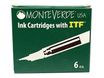 Monteverde - Boîte de 6 cartouches d'encre - noir