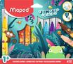 Maped Jungle Fever - 12 Feutres JUMBO en pochette carton