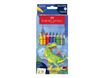 Faber-Castell Jumbo Grip - 10 crayons de couleur - dinosaure