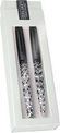 Online Eleganza Funky - Parure de stylo plume et stylo à bille - blanc