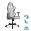 Fauteuil gamer ARMOR ELITE - accoudoirs réglables - appui-tête intégré - blanc/gris
