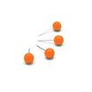 Nobo - épingles - 6 mm de diamétre - 13 mm de longueur - orange - pack de 100