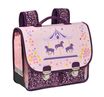 Quo Vadis - Cartable scolaire - Louise & Arthur - Multicolore - 38x30x14 cm - Toile (polyester) - 2 compartiment(s) - Avec bretelles et poignée