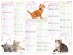 Calendrier Chaton - 6 mois par face - 40,5 x 55 cm - Oberthur