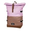 Sac à dos Walker Roll up Eco - 2 compartiments - mauve/marron - Carpentras