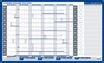 Planning annuel + feutre - effaçable - 60 x 99 cm - Bouchut
