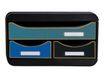 Exacompta Neo Deco - Module de classement 3 tiroirs - noir/multicolore