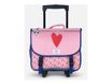 Pol Fox Factory - Cartable scolaire - 38 cm, réversible - Cœur