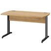 Bureau JAZZ+ - 140 cm - Pieds métal - chêne du bocage