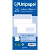 PAQUETE 25 SOBRE BCO 115X225 90G A.FAC V/D TS ( 20122270 )