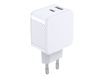 BigBen Connected - Chargeur secteur - USB A+C (12+20W) - blanc