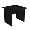 Bureau droit Trend - L80 - Pieds panneaux - plateau imitation frêne noir