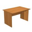 Bureau droit Trend - L120 - Pieds panneaux - plateau imitation aulne