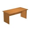 Bureau droit Trend - L160 - Pieds panneaux - plateau imitation aulne