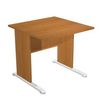 Bureau droit Trend - L80 - Pieds bois - plateau imitation aulne
