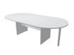 Table de réunion Trend - ovale - L220 cm - gris