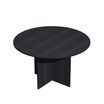 Table de réunion Trend - ronde - diam 120 - imitation chêne frêne noir
