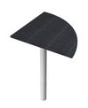 Angle de liaison à 90° pour Bureau Trend (pied non inclus) - plateau imitation frêne noir