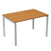 Bureau droit Trend - L120 - pieds arches - plateau imitation aulne