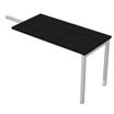 Artarredi Presto Venere Plus - Componente de mesa - rectangular - negro ceniza - gris base
