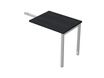 Artarredi Presto - Componente de mesa - rectangular - negro ceniza - gris base