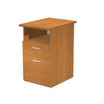 Caisson hauteur bureau Trend - L43xP60xH72 cm - 2 tiroirs dont 1 DS + 1 niche - imitation aulne