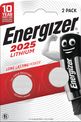 Pile bouton CR2025 lithium Energizer - Blister de 2 piles