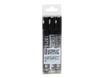 Pebeo - Pack de 3 marqueurs - blanc, argent précieux, noir