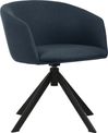 Fauteuil ARCO - pied pyramide - bleu nuit