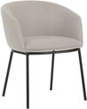 Fauteuil ARCO - 4 pieds métal - beige lin