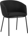 Fauteuil ARCO - 4 pieds métal - noir