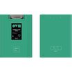 CARPETA CON PINZA SUPERIOR A4 UNEQUAL MINIMAL TURQUESA