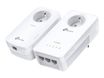 TP-Link TL-WPA8635P - Kit V4 de 2 CPL AV1300 - avec prise gigogne - blanc