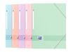 Oxford Color Life Pastel - Chemise à élastique 3 rabats - A4 - Carte rigide 300g/m² pelliculé - Disponible en différentes couleurs