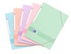 Oxford Color Life Pastel - Chemise à élastique 3 rabats - A4 - Carte rigide 300g/m² pelliculé - Disponible en différentes couleurs