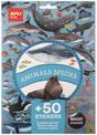 5 HOJAS PEGATINAS ANIMALS ESPECIES MARINAS