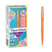 Paper Mate - Flair Feutres d'écriture - Pointe moyenne (0,7 mm) - encre orange - boîte de 12