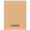 Conquérant Classique - Cahier polypro 17 x 22 cm - 96 pages - grands carreaux (Seyes) - abricot