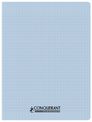 Conquérant Classique - Cahier polypro 24 x 32 cm - 96 pages - grands carreaux (Seyes) - bleu ciel
