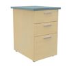 Caisson HT bureau - steely/stelly manager - Profondeur 60 cm - hetre - top bleu argile