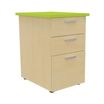 Caisson HT bureau - steely/stelly manager - Profondeur 60 cm - hetre - top vert