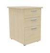 Caisson HT bureau - steely/stelly manager - Profondeur 60 cm - erable - top erable