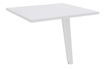 Retour direct pour bureau Steely - L80 - pied blanc - plateau blanc